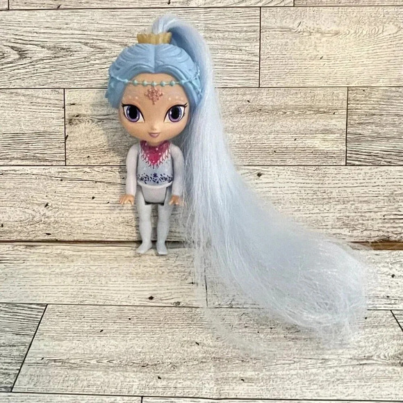 2015 Fisher Price Nickelodeon 6" Shimmer & Shine Layla Doll with Baby Blue Hair. - Picture 7 of 8